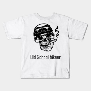 Old School bikeer Kids T-Shirt